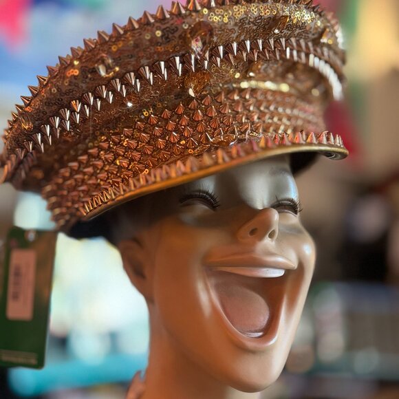 ✨ Tipsy Elves Gold Sequin Spiked Captain Hat | Festival / Cosplay - Picture 1 of 9